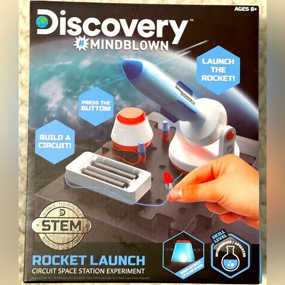 Discovery Mindblown STEM Rocket Launch Space Station Circuitry Set Engineering - Picture 2 of 9